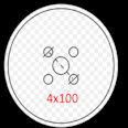 4x100